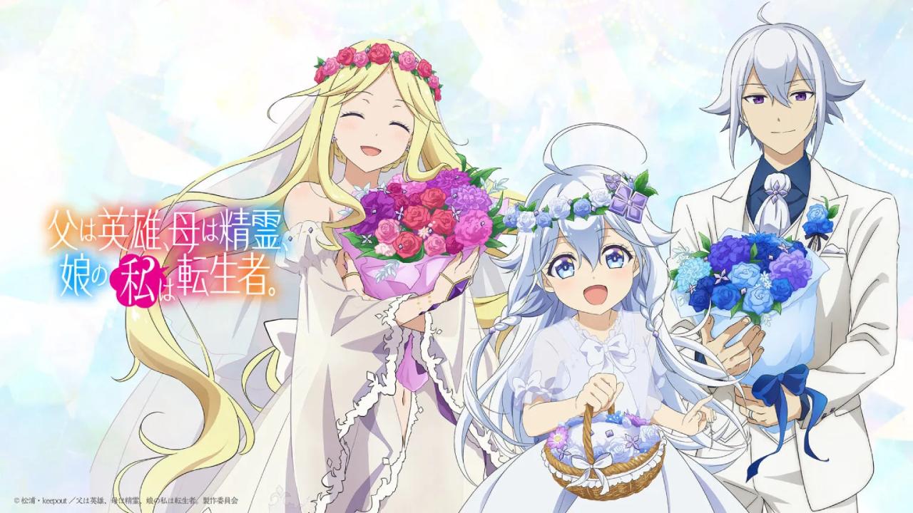 انمي Chichi wa Eiyuu, Haha wa Seirei, Musume no Watashi wa Tenseisha الموسم الاول مترجم